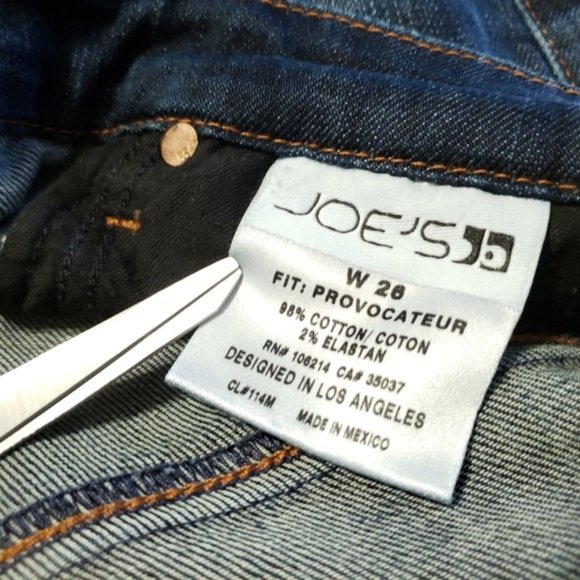 Joe's PROVOCATEUR BOOT CUT Faded Dark Jeans 26 - Picture 8 of 8